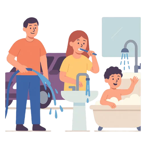 Familia uraren erabilera desberdinak egiten