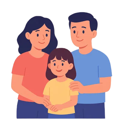 Hiru kideko familia
